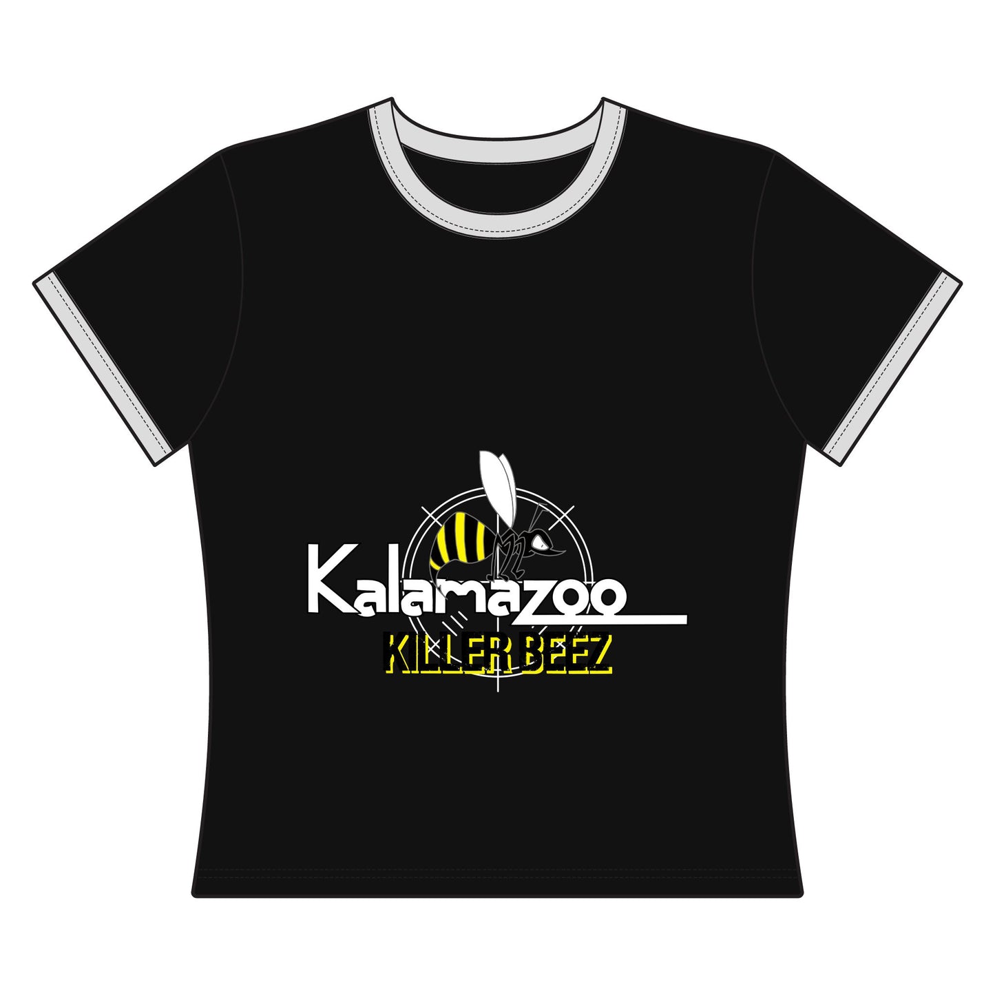 Kalamazoo Killer Beez Women's Ringer Tee